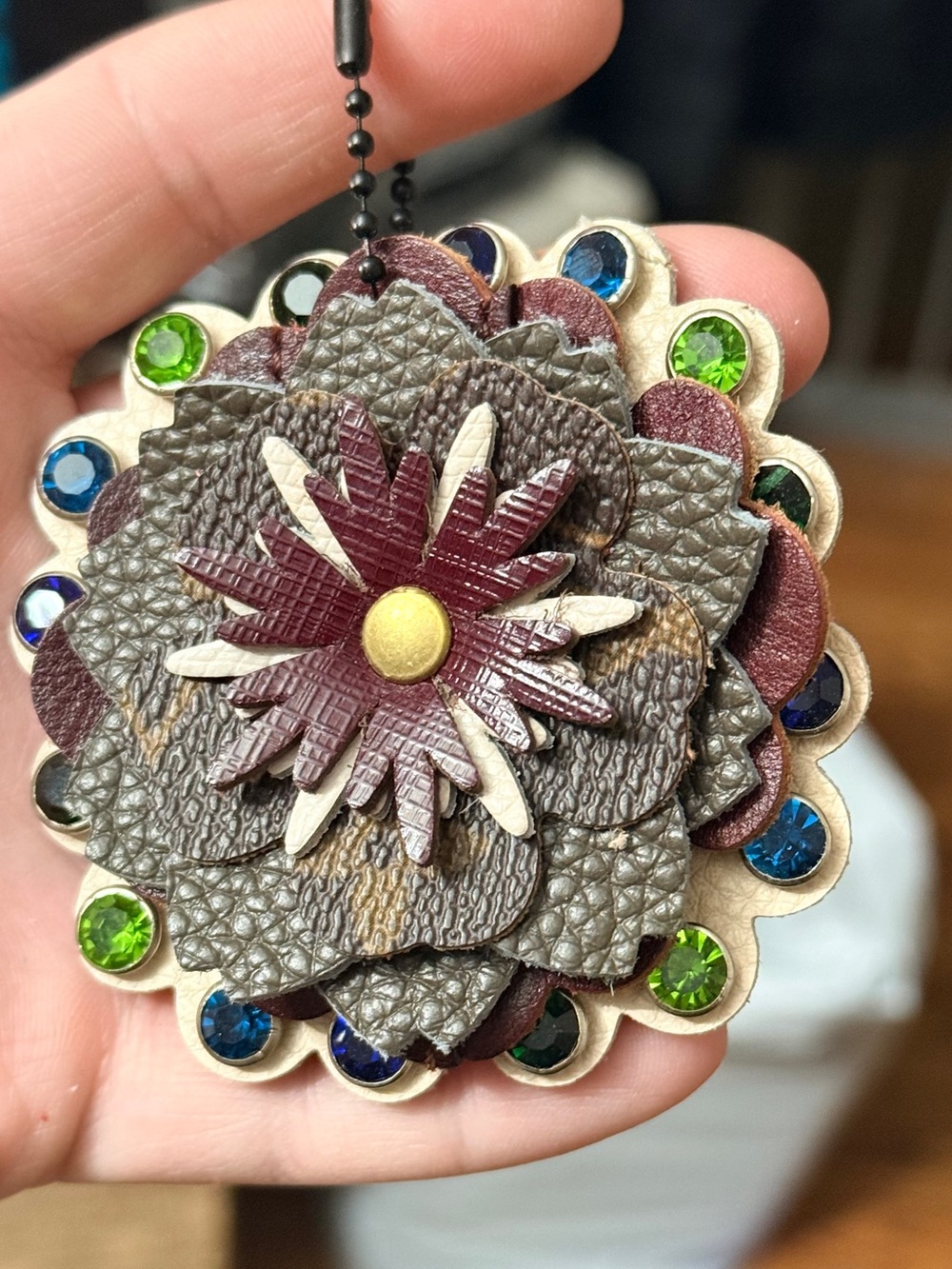 Handmade Floral Bag Charm